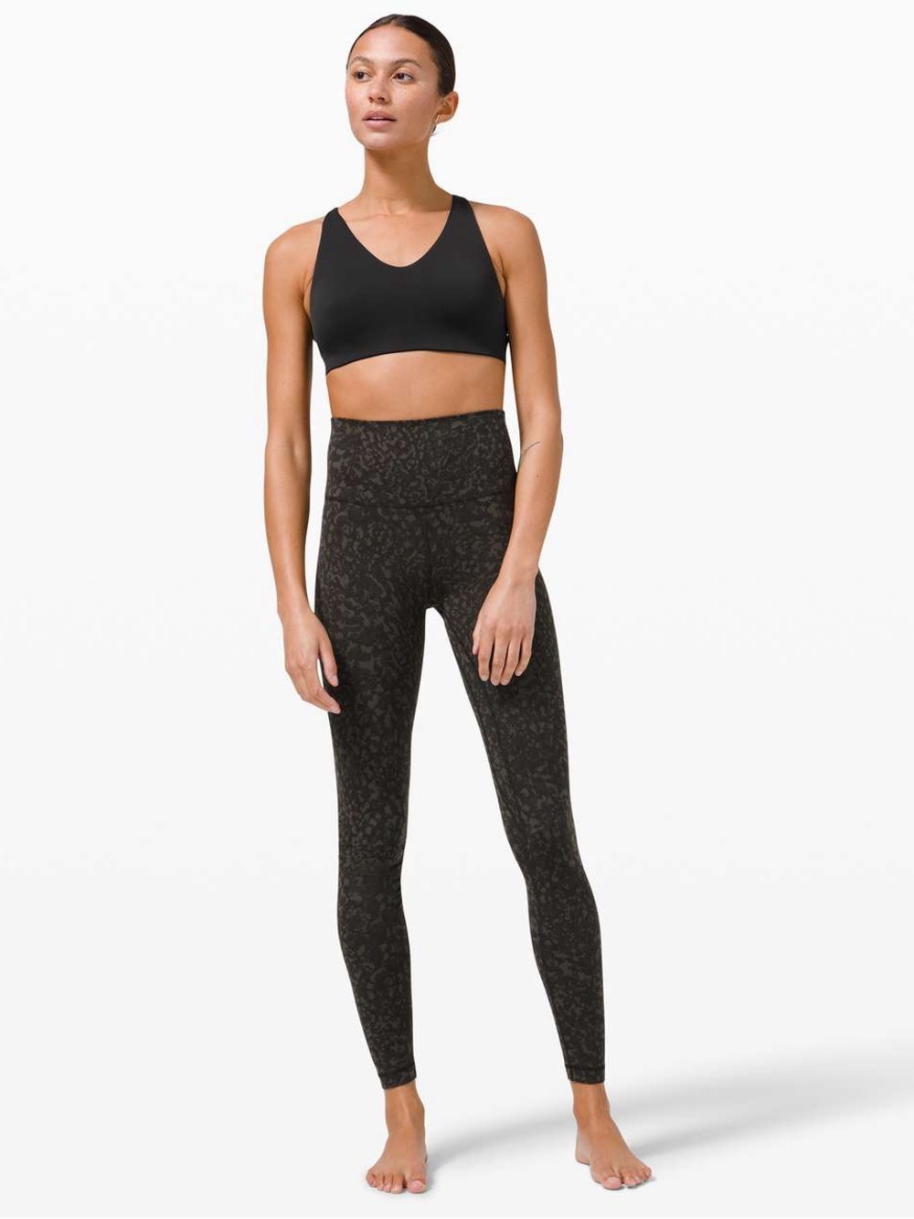 Lululemon In Alignment Racerback Bra Light Support B/C Cups - Black - Picture 2 of 6
